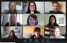 A Teams or Zoom or Google Meet Social Salon meeting