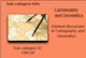 Example of the background color representing subcats